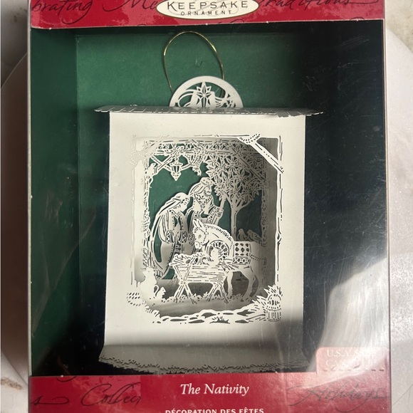 Hallmark • 2000 • White • Laser Paper Nativity Scene Gallery Ornament •New W/Box - Picture 8 of 9